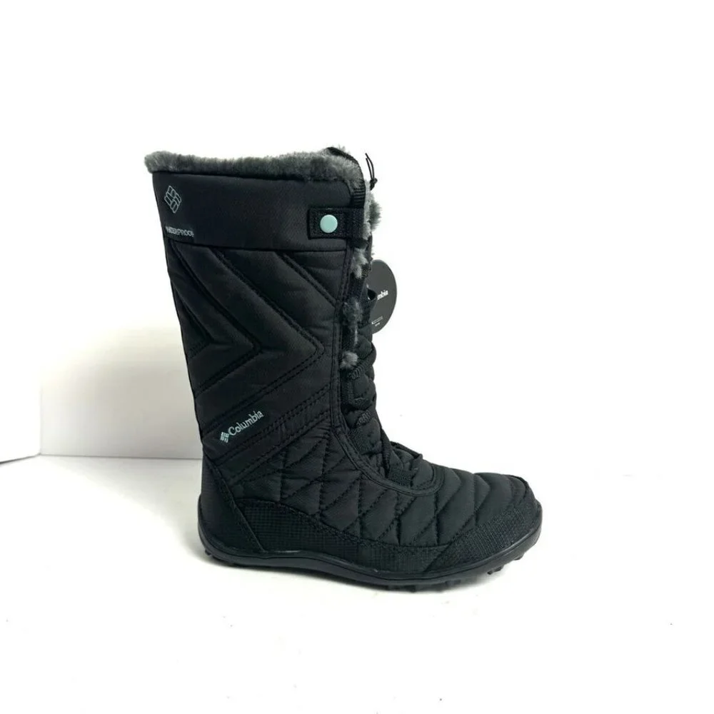 Columbia Youth Minx Mid III Waterproof Omni Heat Boot Black Size 1 M